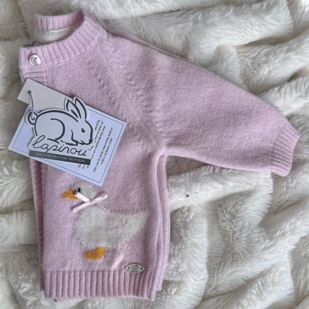 Ducks Cashmere Baby Sweater | Lapinou